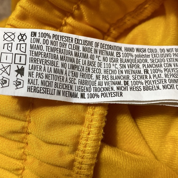 Yellow Checkered Lounge Jogger Sweatpants S - Picture 7 of 7